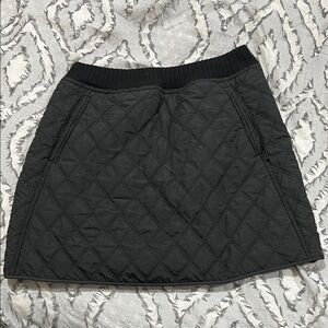 Prana Quilted Black Skirt